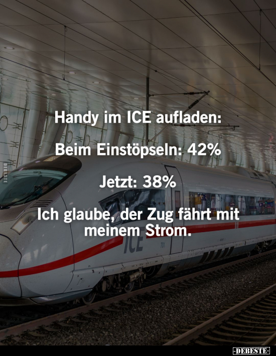 Handy im ICE aufladen.. - Lustige Bilder | DEBESTE.de