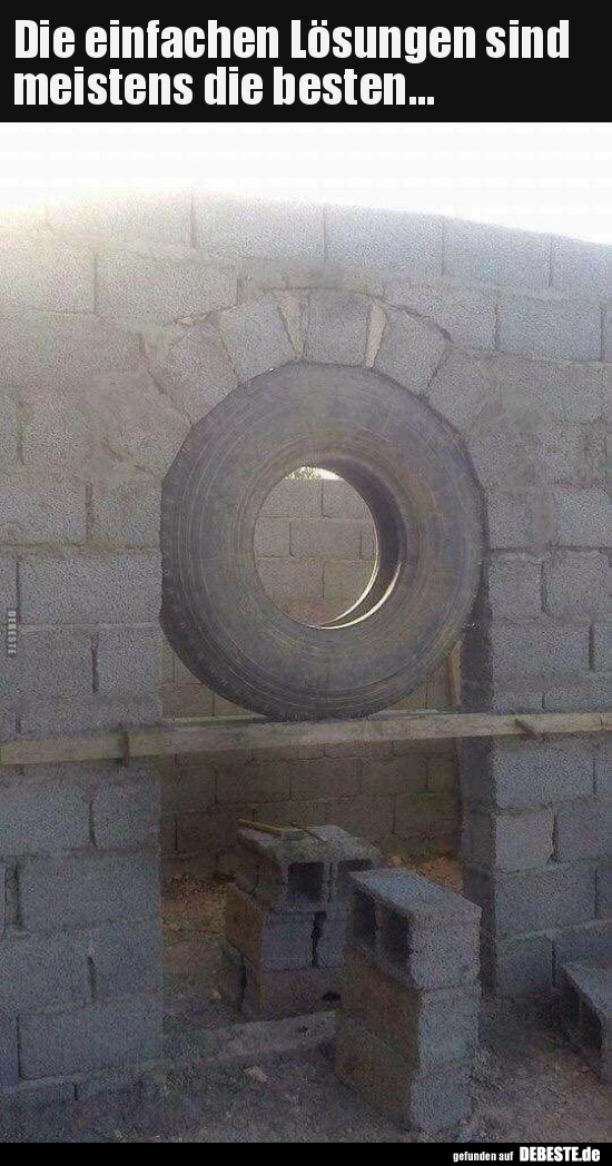 Die einfachen Lösungen sind meistens die besten...