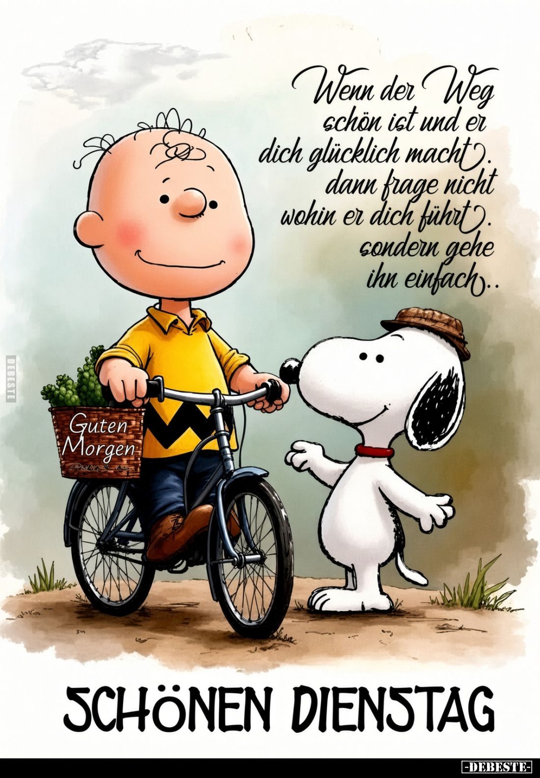 Wenn der Weg schön ist und er dich glücklich macht, dann Frage nicht wohin er dich führt. Sondern gehe ihn einfach. SCHÖNEN D...