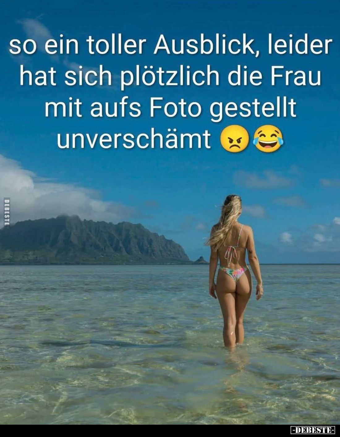 So ein toller Ausblick, leider hat sich plötzlich die Frau mit aufs Foto gestellt unverschämt.