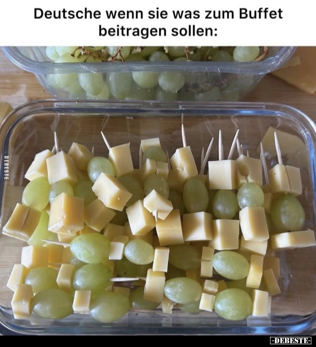 Deutsche wenn sie was zum Buffet beitragen sollen: