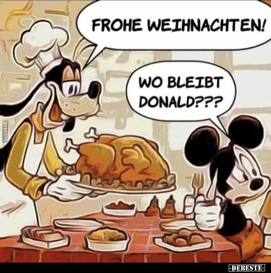 Frohe Weihnachten! Wo bleibt Donald???.. - Lustige Bilder | DEBESTE.de