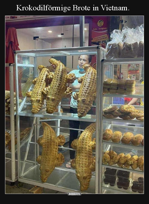 Krokodilförmige Brote in Vietnam... - Lustige Bilder | DEBESTE.de