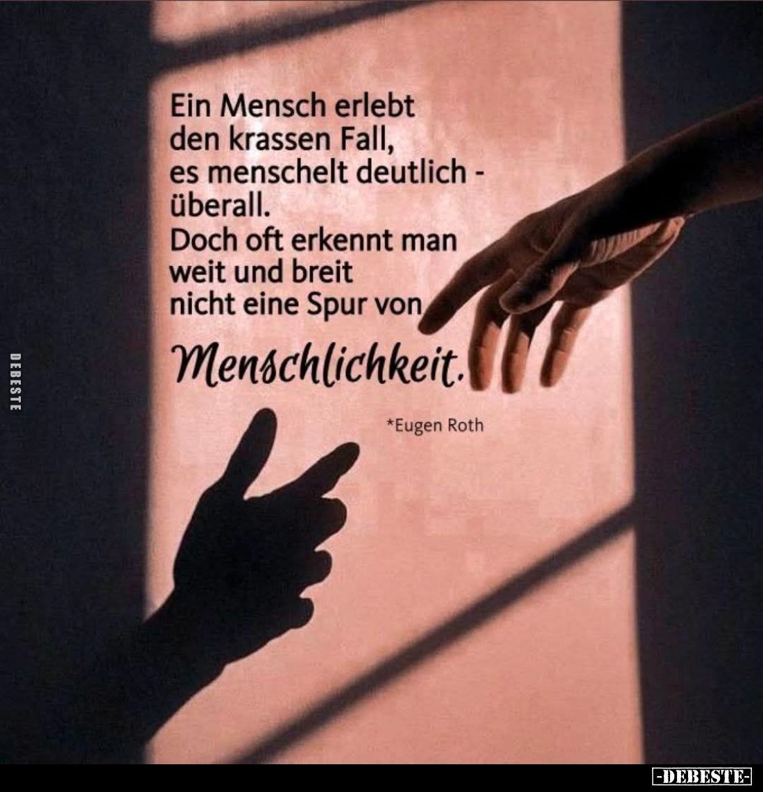 Ein Mensch erlebt den krassen Fall, es menschelt deutlich -überall. Doch oft erkennt man weit und breit nicht eine Spur von
...