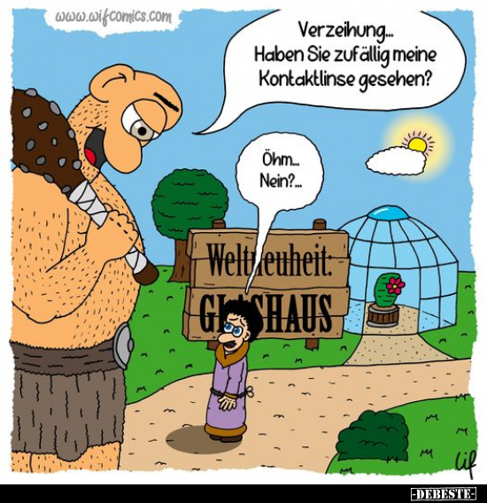 Verzeihung... Haben Sie zufällig meine Kontaktlinse.. - Lustige Bilder | DEBESTE.de