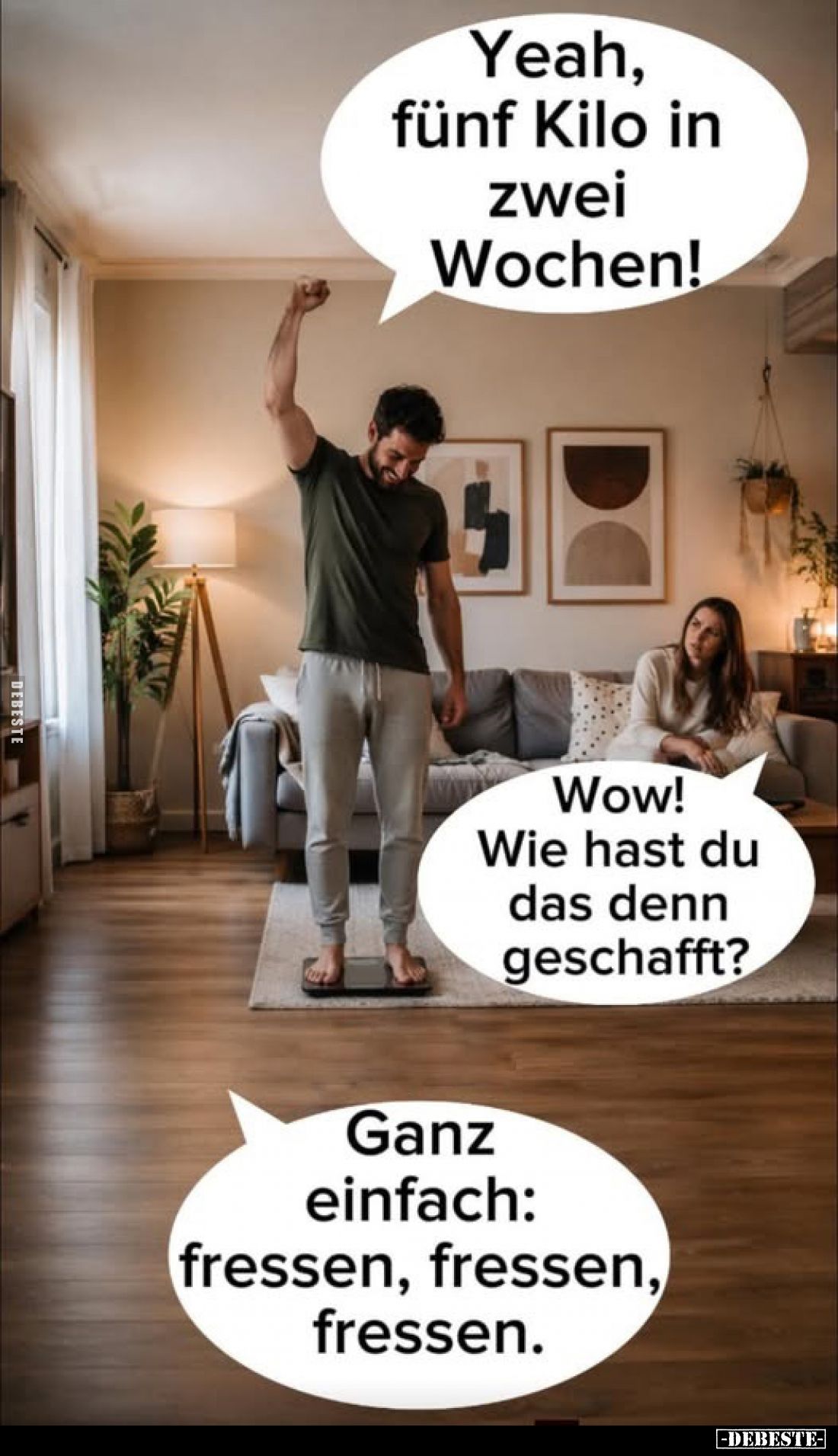 Yeah, fünf Kilo in zwei Wochen!.. - Lustige Bilder | DEBESTE.de