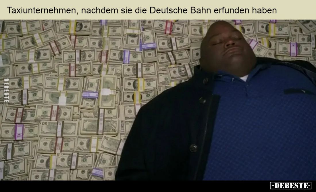 Taxiunternehmen, nachdem sie die Deutsche Bahn erfunden haben