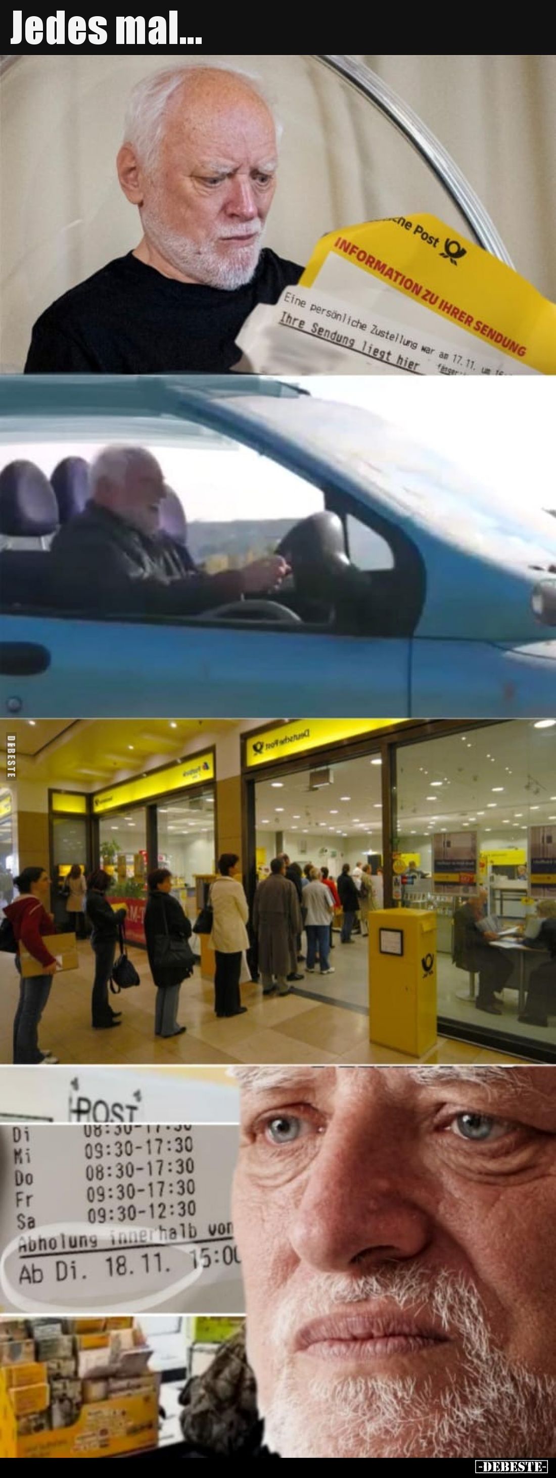 Jedes mal...