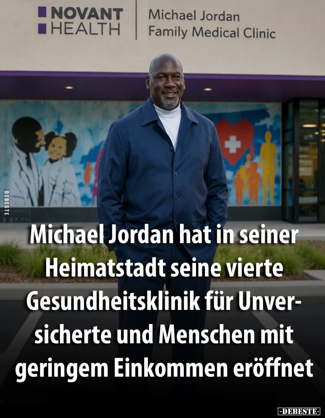 Michael Jordan hat in seiner Heimatstadt seine vierte Gesundheitsklinik für Unversicherte und Menschen mit geringem Einkommen...