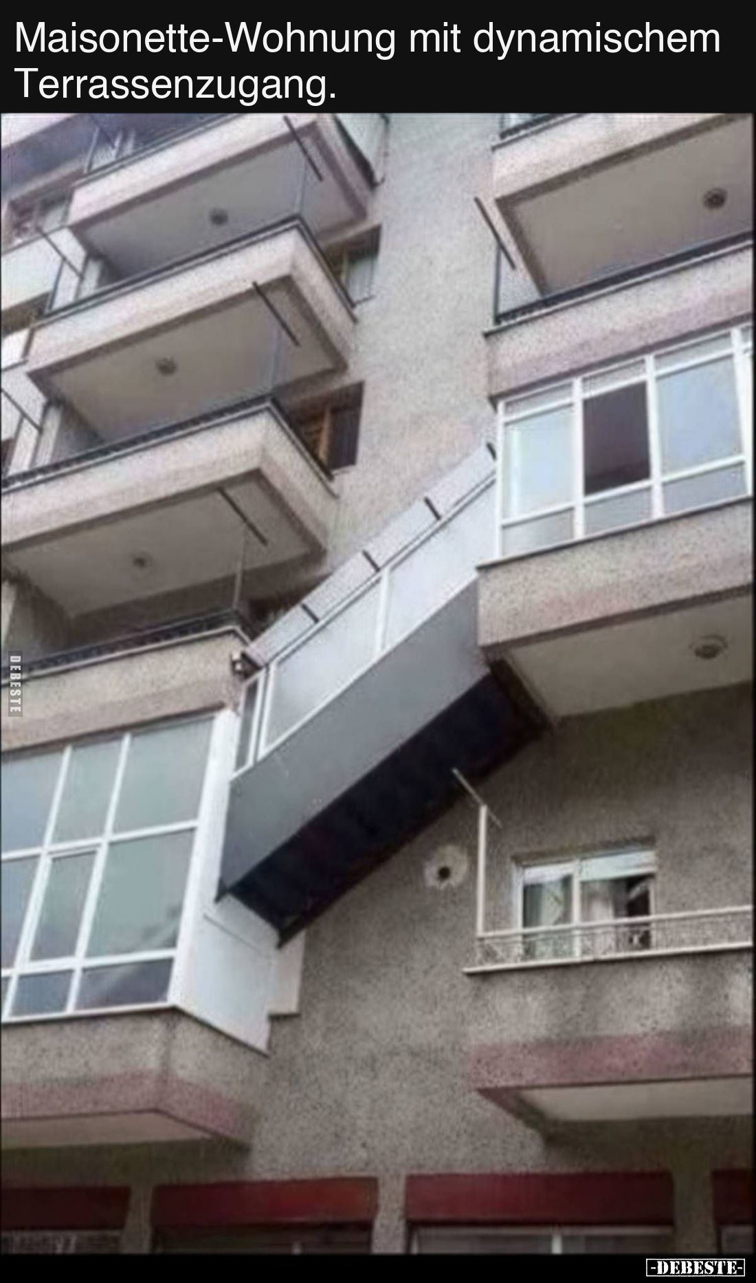 Maisonette-Wohnung mit dynamischem Terrassenzugang.