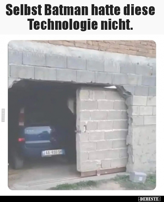 Selbst Batman hatte diese Technologie nicht... - Lustige Bilder | DEBESTE.de