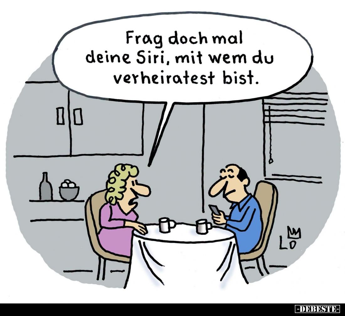 Frag doch mal deine Siri, mit wem du verheiratest bist.