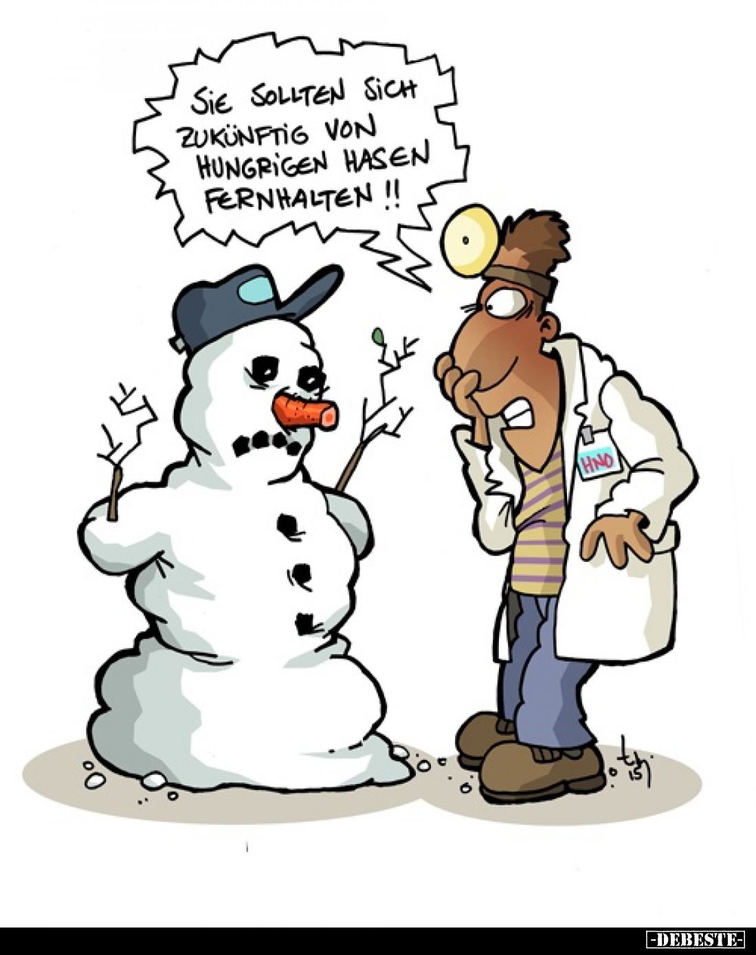 Sie sollten sich zukünftig von hungrigen Hasen fernhalten!!