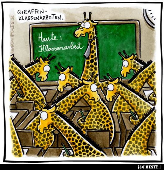 Giraffenklassenarbeiten... - Lustige Bilder | DEBESTE.de