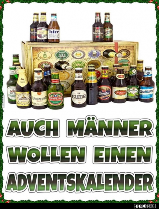 Auch Männer wollen einen Adventskalender... - Lustige Bilder | DEBESTE.de