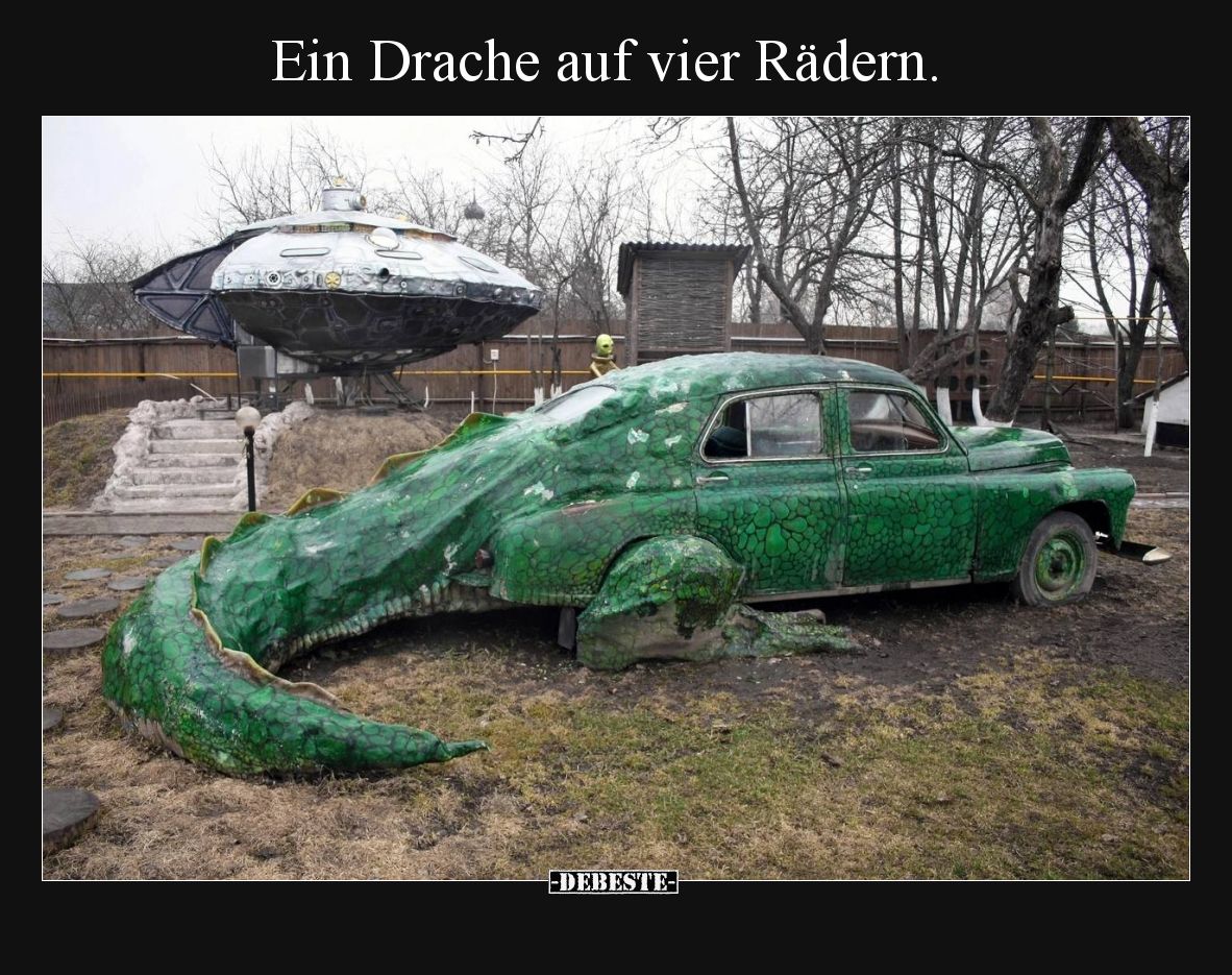 Ein Drache auf vier Rädern.