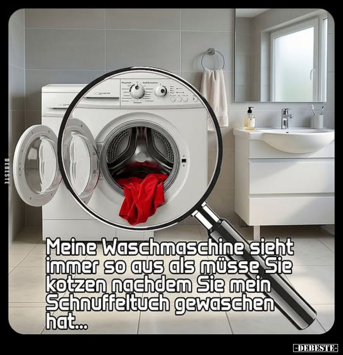 Meine Waschmaschine sieht immer so aus als müsse Sie kotzen.. - Lustige Bilder | DEBESTE.de