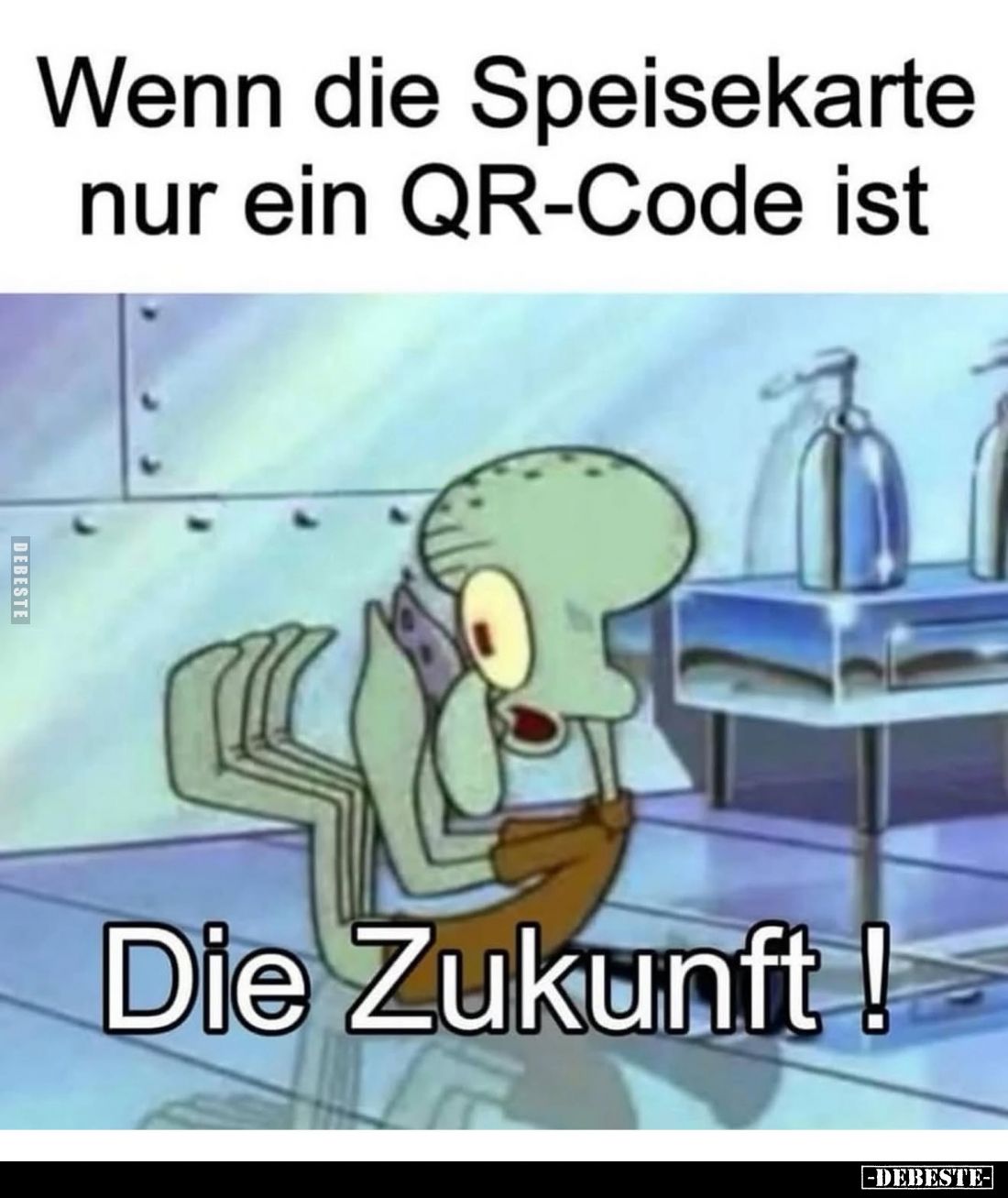 Wenn die Speisekarte nur ein QR-Code ist
-
Die Zukunft!