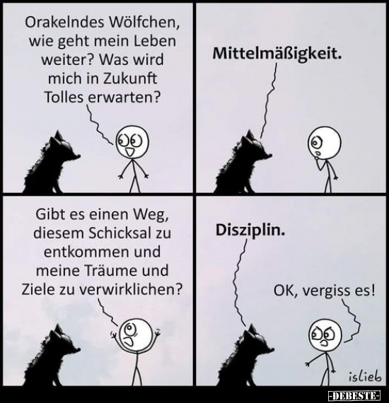 Orakelndes Wölfchen, wie geht mein Leben weiter?.. - Lustige Bilder | DEBESTE.de