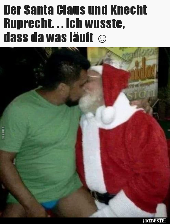 Der Santa Claus und Knecht Ruprecht... - Lustige Bilder | DEBESTE.de
