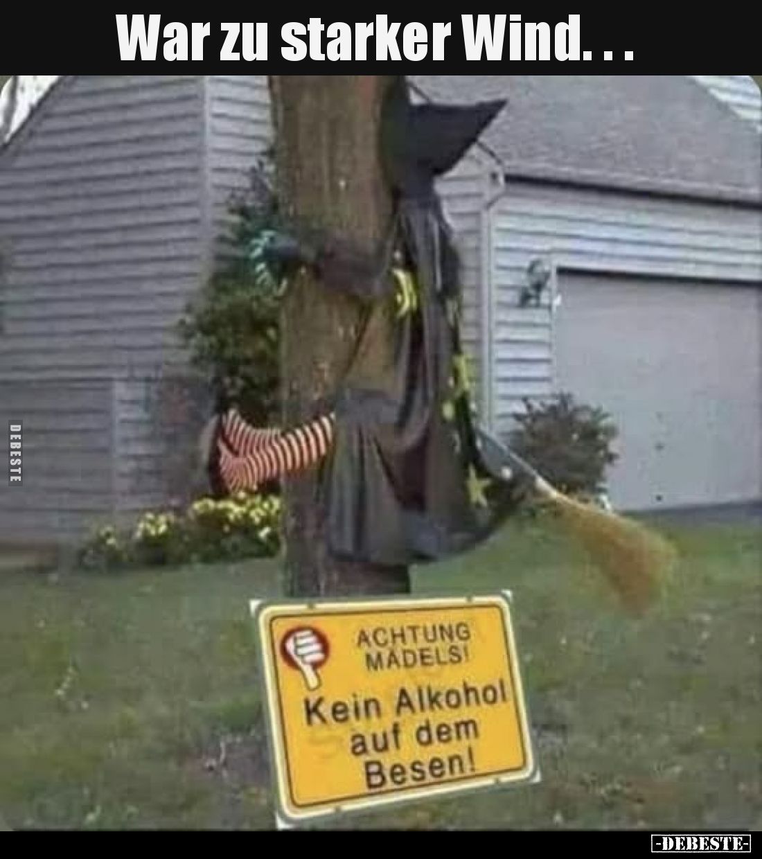 War zu starker Wind...
