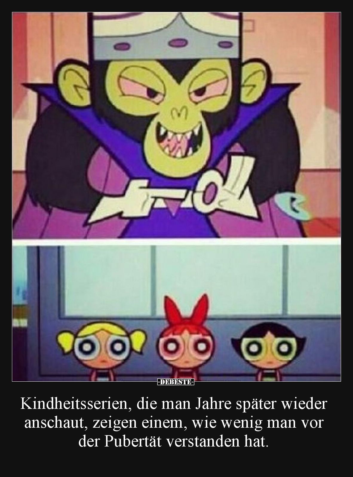 Kindheitsserien, die man Jahre später wieder anschaut, zeigen einem, wie wenig man vor der Pubertät verstanden hat.
