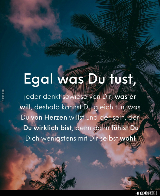 Egal was Du tust, jeder denkt sowieso von Dir.. - Lustige Bilder | DEBESTE.de