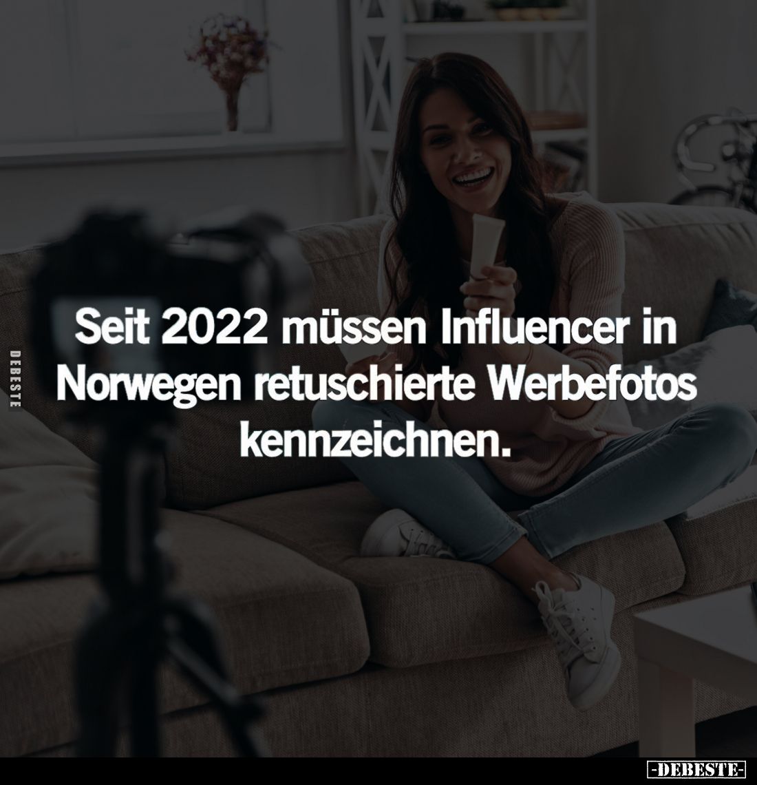 Seit 2022 müssen Influencer in Norwegen retuschierte Werbefotos kennzeichnen.