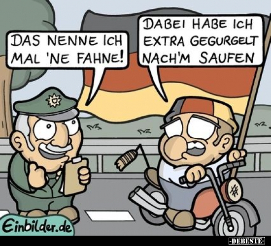 Das nenne ich mal 'ne Fahne!.. - Lustige Bilder | DEBESTE.de