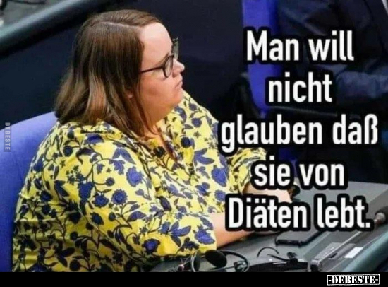 Man will nicht glauben daß sie von Diäten lebt... - Lustige Bilder | DEBESTE.de