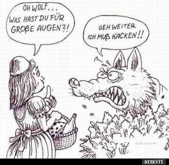 Oh Wolf... Was hast du für große Augen?!.. - Lustige Bilder | DEBESTE.de