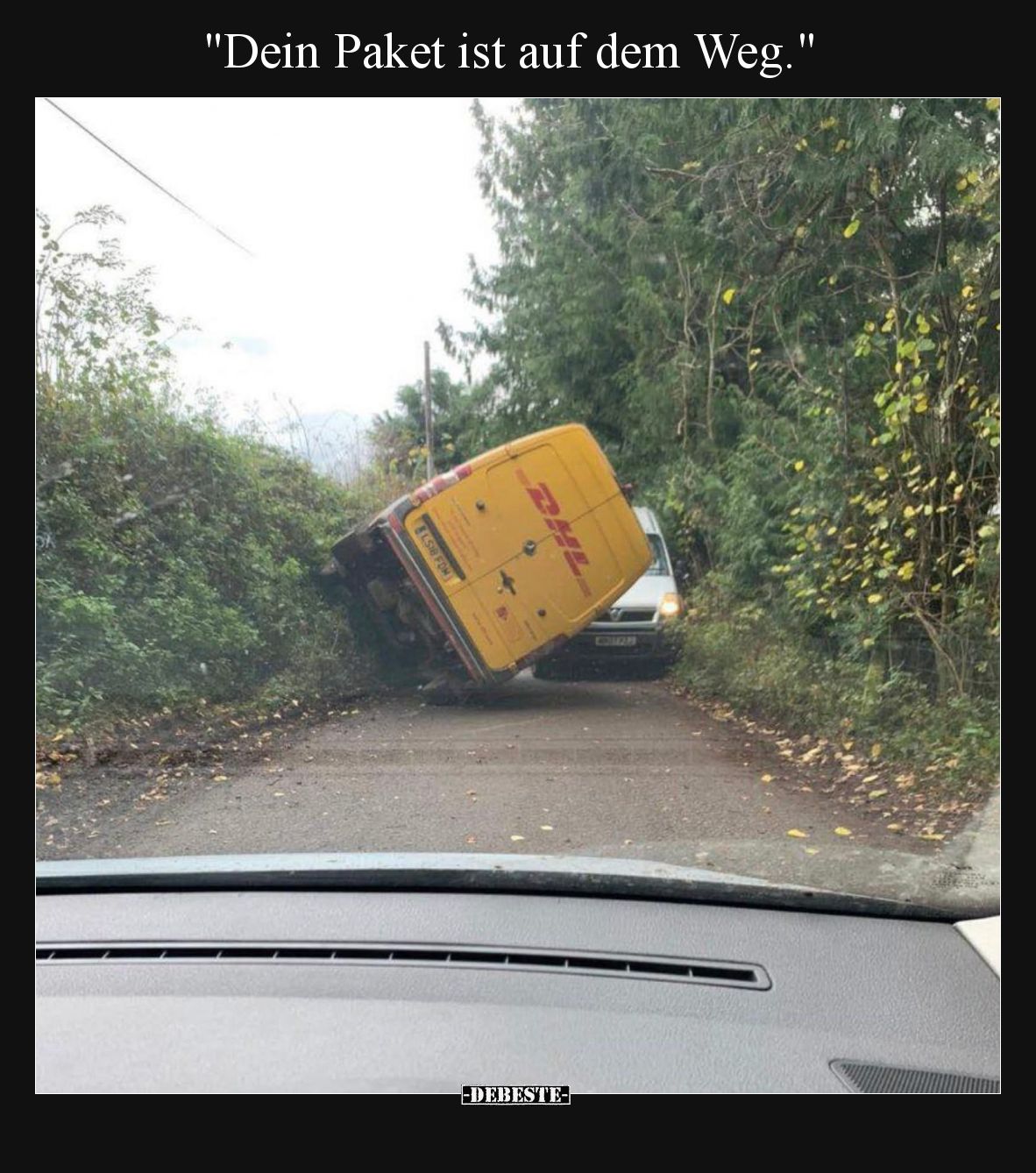 Dein Paket ist auf dem Weg.