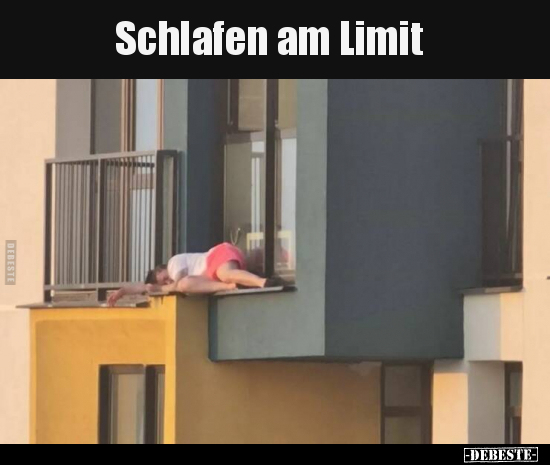 Schlafen am Limit.. - Lustige Bilder | DEBESTE.de