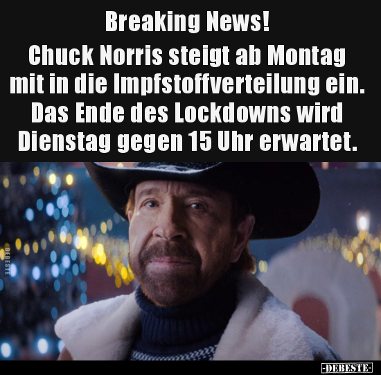 Breaking News! Chuck Norris steigt ab Montag mit in die.. - Lustige Bilder | DEBESTE.de