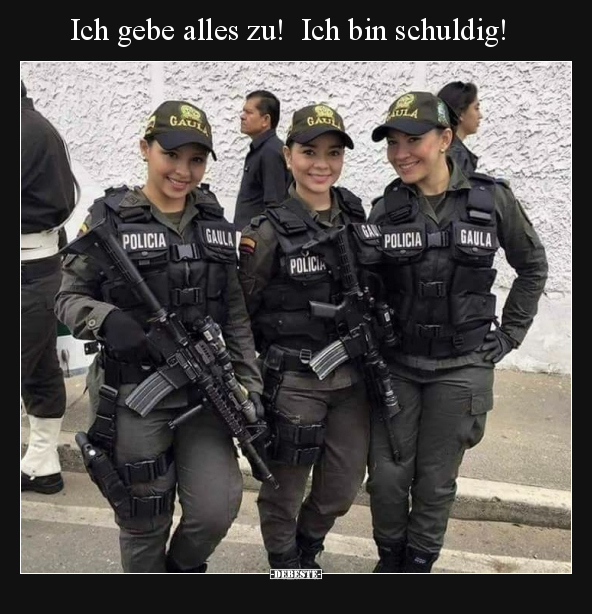 Ich gebe alles zu! Ich bin schuldig!