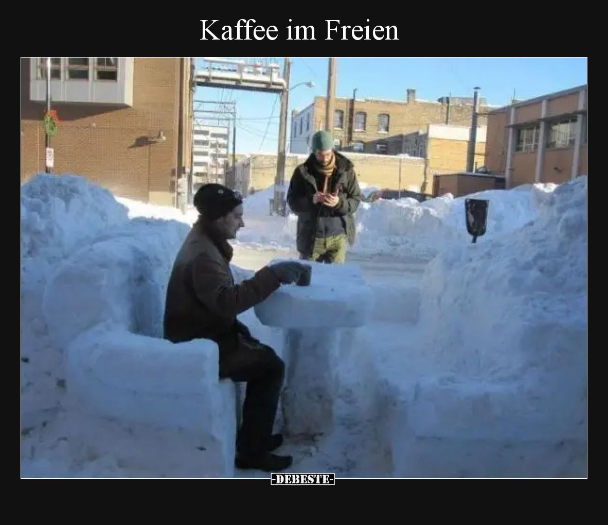 Kaffee im Freien