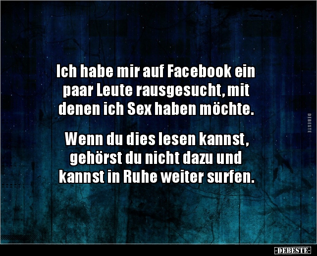 Ich habe mir auf Facebook ein paar Leute rausgesucht.. - Lustige Bilder | DEBESTE.de