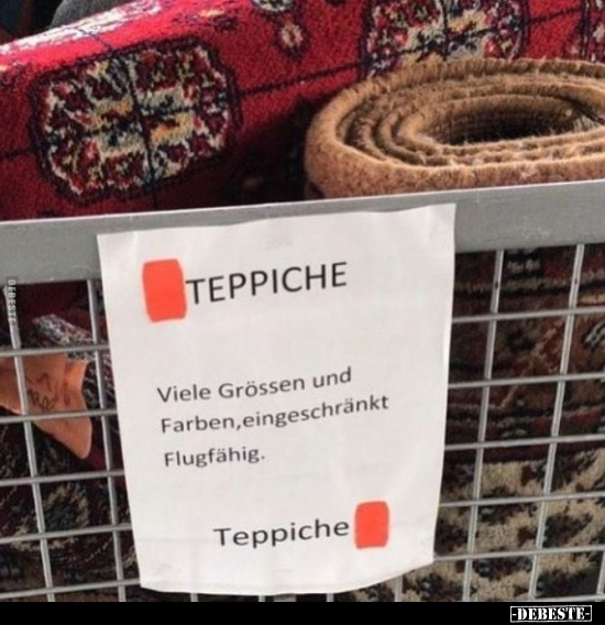 Teppiche.. Viele Grössen und Farben.. - Lustige Bilder | DEBESTE.de