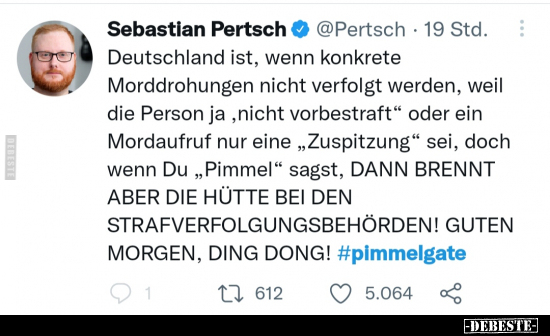 Deutschland ist, wenn konkrete Morddrohungen nicht verfolgt..