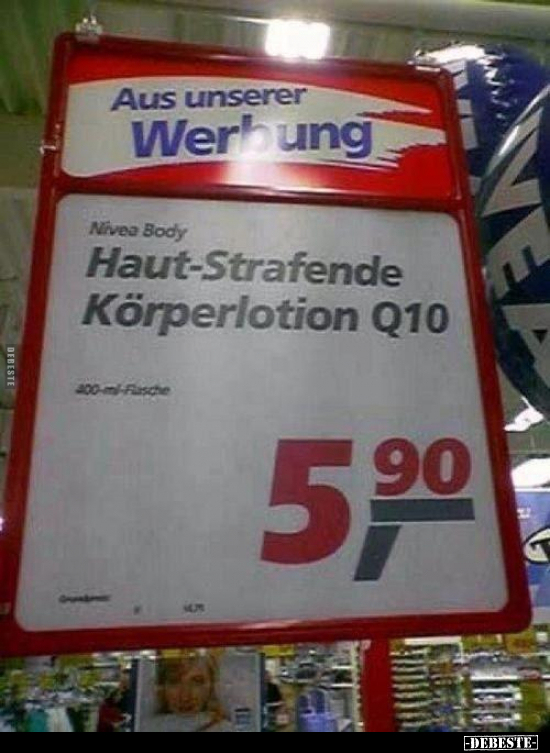 Haut-Strafende Körperlotion Q10..