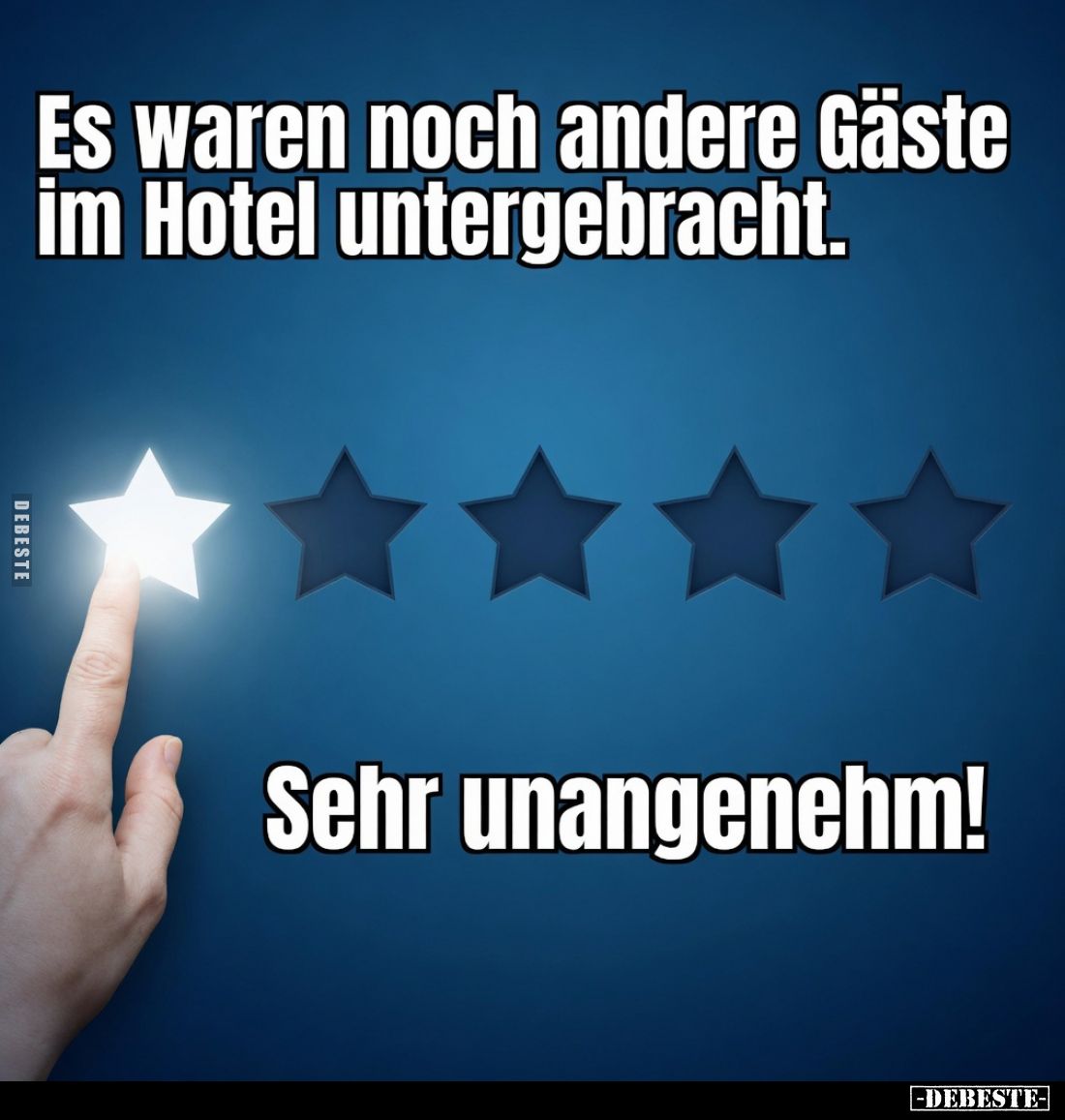 Es waren noch andere Gäste im Hotel untergebracht.
Sehr unangenehm!