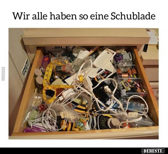 Wir alle haben so eine Schublade.. - Lustige Bilder | DEBESTE.de