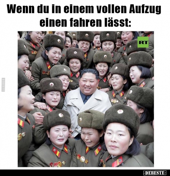 Wenn du in einem vollen Aufzug einen fahren lässt..