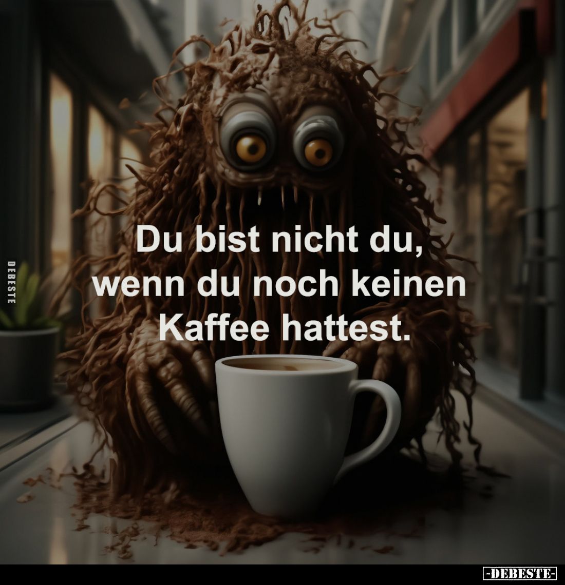 Du bist nicht du, 
wenn du noch keinen 
Kaffee hattest.