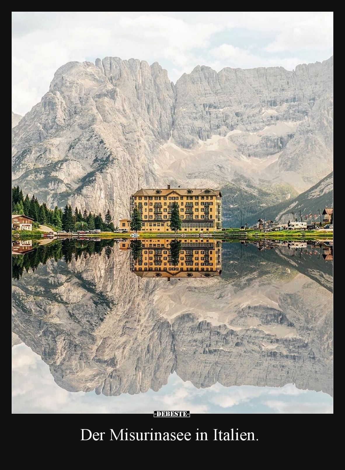 Der Misurinasee in Italien.