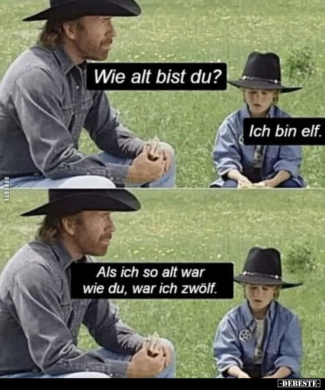 Wie alt bist du? Ich bin elf. Als ich so alt war wie du, war ich zwölf.. - Lustige Bilder | DEBESTE.de