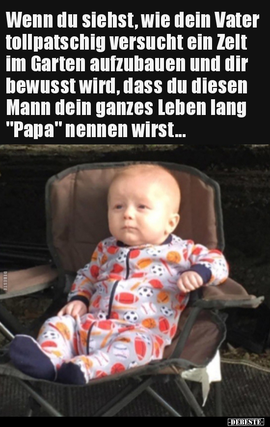 Wenn du siehst, wie dein Vater tollpatschig versucht ein.. - Lustige Bilder | DEBESTE.de