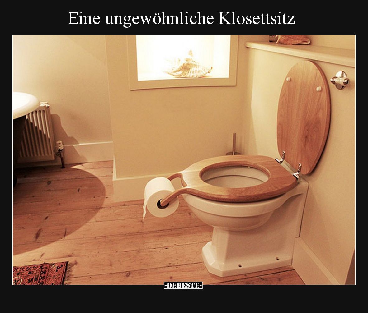 Eine ungewöhnliche Klosettsitz