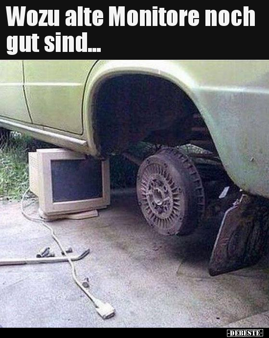 Wozu alte Monitore noch gut sind.