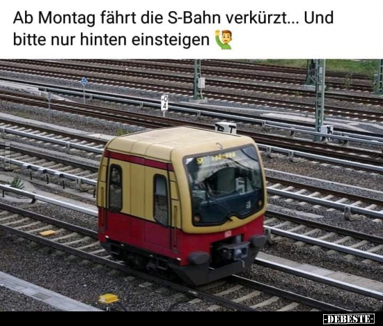 Montag, Bahn, Bitte